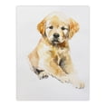 thumbnail image 1 of Artery8 Cute Golden Retriever Puppy Dog Lover Watercolour Kids Bedroom Nursery Unframed Wall Art Print Poster Home Decor Premium, 1 of 3