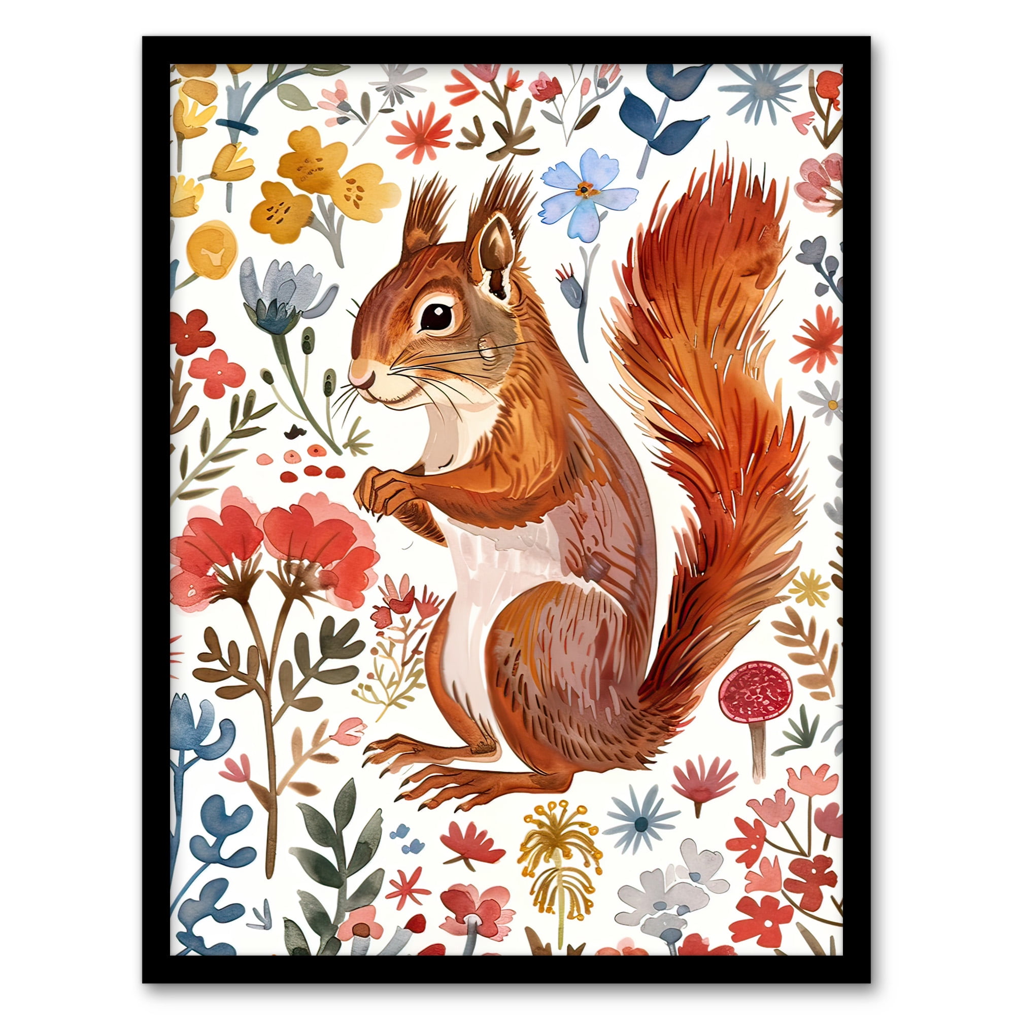 Fiery Red Squirrel — HD Wallpaper, image size:2000x2000