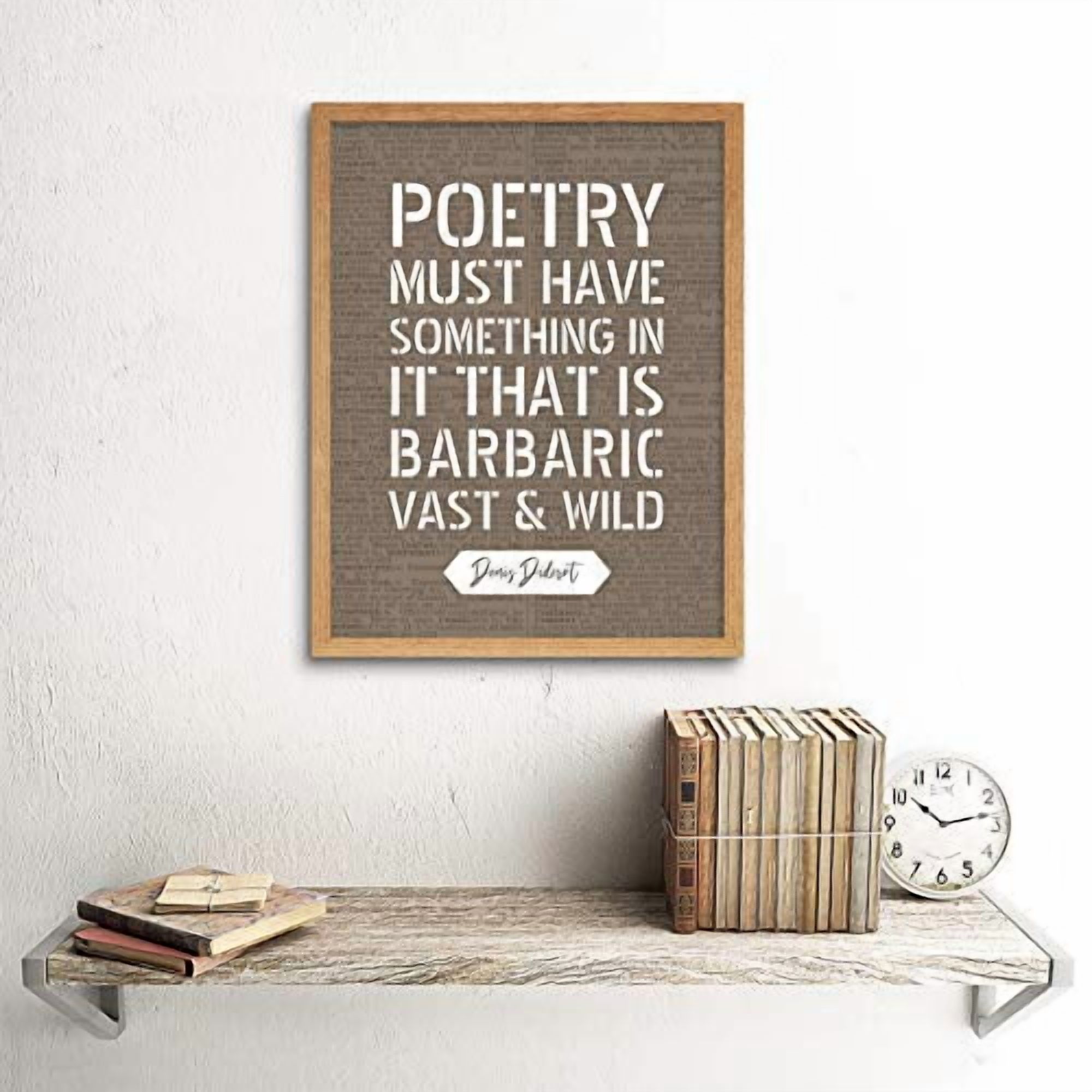 Artery8 Dictionary Page Quote Denis Diderot Poetry Barbaric Wild Art ...