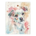 thumbnail image 1 of Artery8 Dog Lover Watercolour Portrait Pink Light Pastel Living Room Unframed Wall Art Print Poster Home Decor Premium, 1 of 5