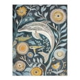 thumbnail image 1 of Artery8 Dolphin Sealife Surreal Aquatic Flowers Folk Art Bathroom Toilet Unframed Wall Art Print Poster Home Decor Premium, 1 of 5