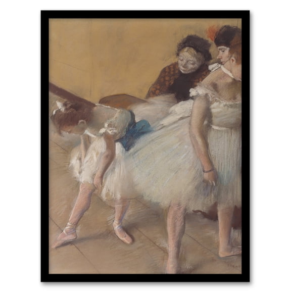 Artery8 Edgar Degas Ballerina Dance Examination Framed Wall Art Print Home Décor A4
