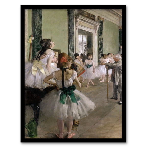 Artery8 Edgar Degas The Ballet Class Dance Studio Framed Wall Art Print Home Décor A4