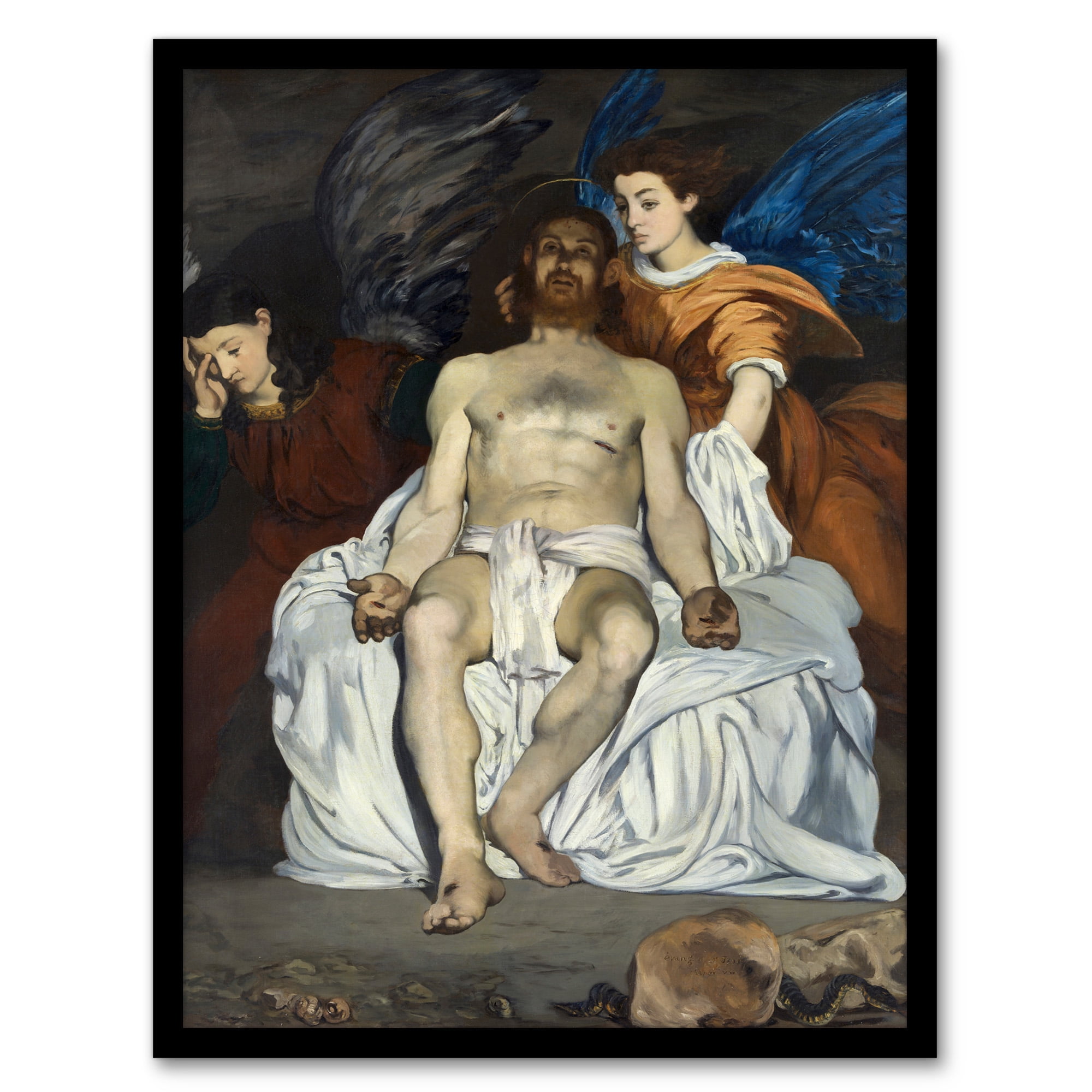 Artery8 Edouard Manet The Dead Christ with Angels Framed Wall Art Print ...