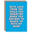 thumbnail image 1 of Artery8 Father's Day Card From The Child You Inherited Stepdad Fun Funny Cheeky Humour Joke For Him Dad Father Greeting Card, 1 of 3