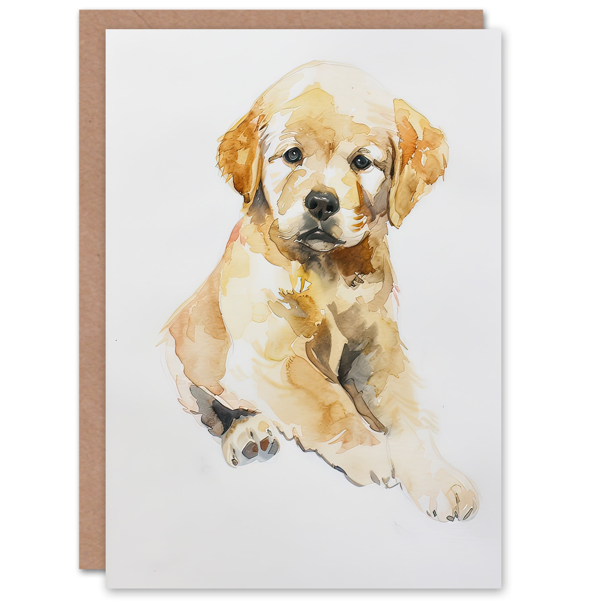 Artery8 Greeting Card Cute Whippet In Wildflowers Dog Lover