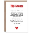 thumbnail image 1 of Artery8 Greeting Card Love Poem Blue Eyes Spouse Romantic Poetry Fun Blank For Him Or Her Art Anniversary Card, 1 of 3
