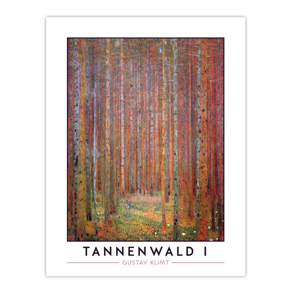 Artery8 Gustav Klimt Tannenwald I Fir Forest Painting Living Room Unframed Wall Art Print Poster Home Decor Premium