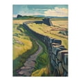 thumbnail image 1 of Artery8 Hadrian's Wall Summer England Landmark Landscape Living Room Extra Large XL Wall Art Poster Print, 1 of 5