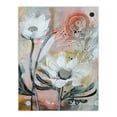 thumbnail image 1 of Artery8 Italian White Sunflowers Bloom Abstract Painting Living Room Large Wall Art Poster Print Thick Paper 18X24 Inch, 1 of 3