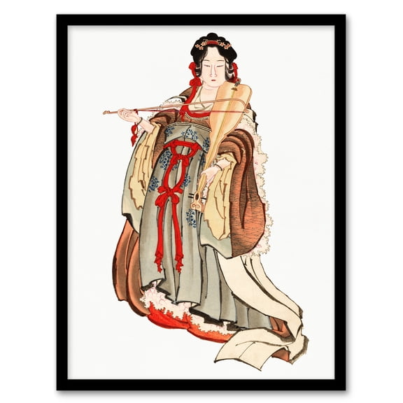 Artery8 Katsushika Hokusai Benten Goddess Of Love Framed Wall Art Print Home Décor A4