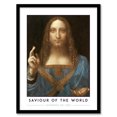 thumbnail image 1 of Artery8 Leonardo Da Vinci Saviour Of The World Salvator Mundi Living Room Art Print Framed Poster Wall Decor 12x16 inch, 1 of 3