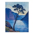 thumbnail image 1 of Artery8 Lone Tree on Loch Ness Scottish Highlands Lake Living Room Extra Large XL Wall Art Poster Print, 1 of 5