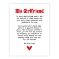 thumbnail image 1 of Artery8 Love Poem Cat Lover Girlfriend Romantic Poetry Bedroom Large Wall Art Poster Print Thick Paper 18X24 Inch, 1 of 3