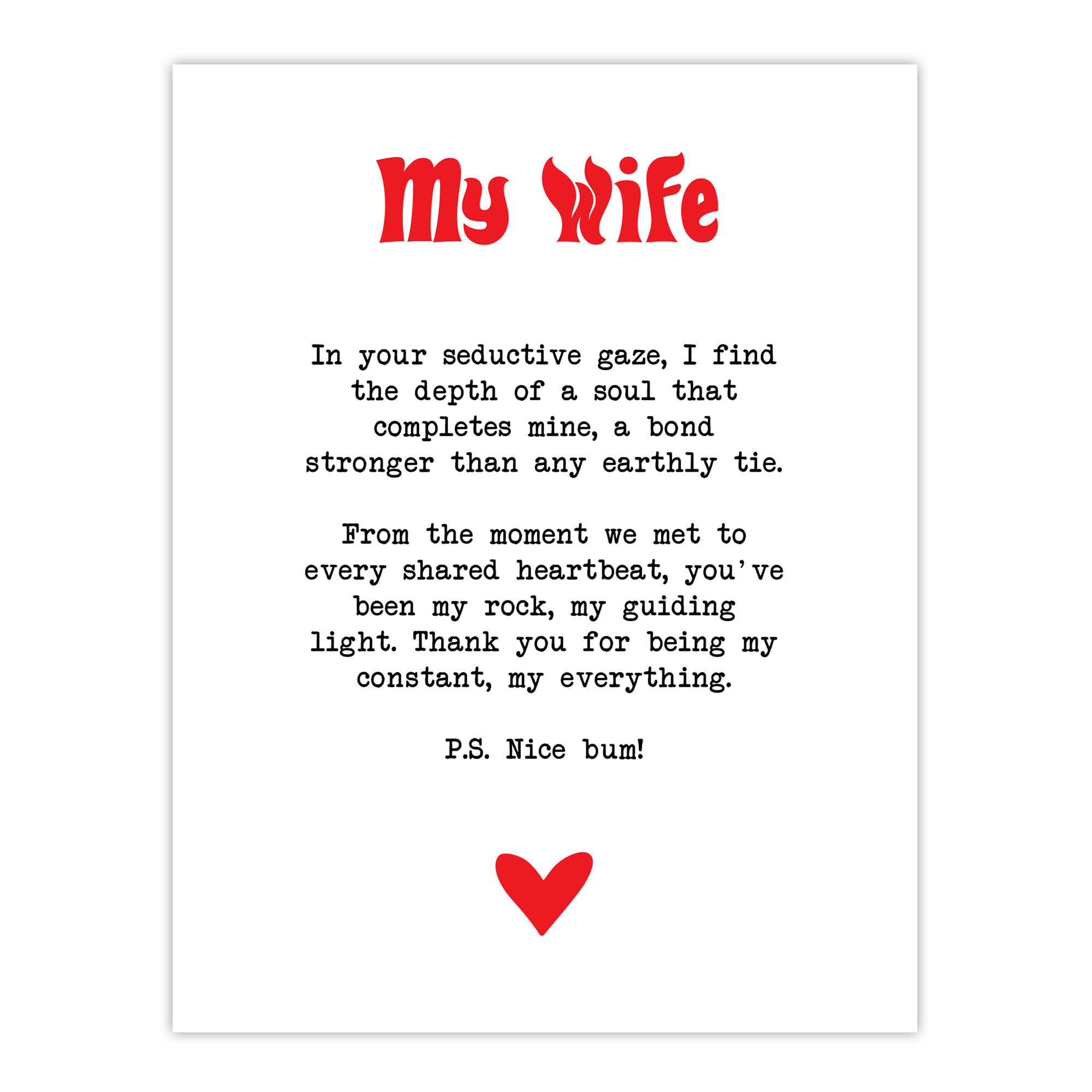 Artery8 Love Poem My Everything Wife Romantic Poetry Fun Bedroom Extra Artery8 Love Poem My Everything Wife Romantic Poetry Fun Bedroom Extra