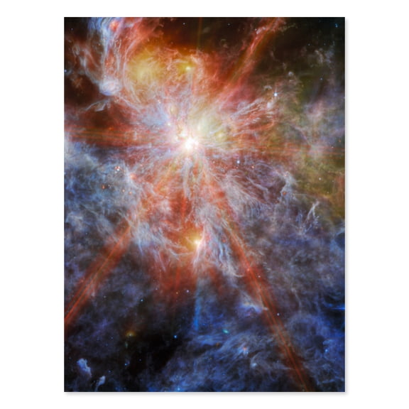 Artery8 NASA James Webb Telescope Massive Cluster Born N79 Living Room Unframed Wall Art Print Poster Home Decor Premium