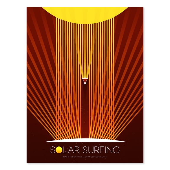Artery8 NASA Solar Surfing Innovative Advanced Concepts Living Room Unframed Wall Art Print Poster Home Decor Premium