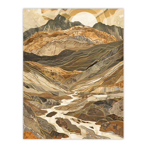 Artery8 Old Man Of Coniston Sunrise Iconic Landscape Dining Room Unframed Wall Art Print Poster Home Decor Premium