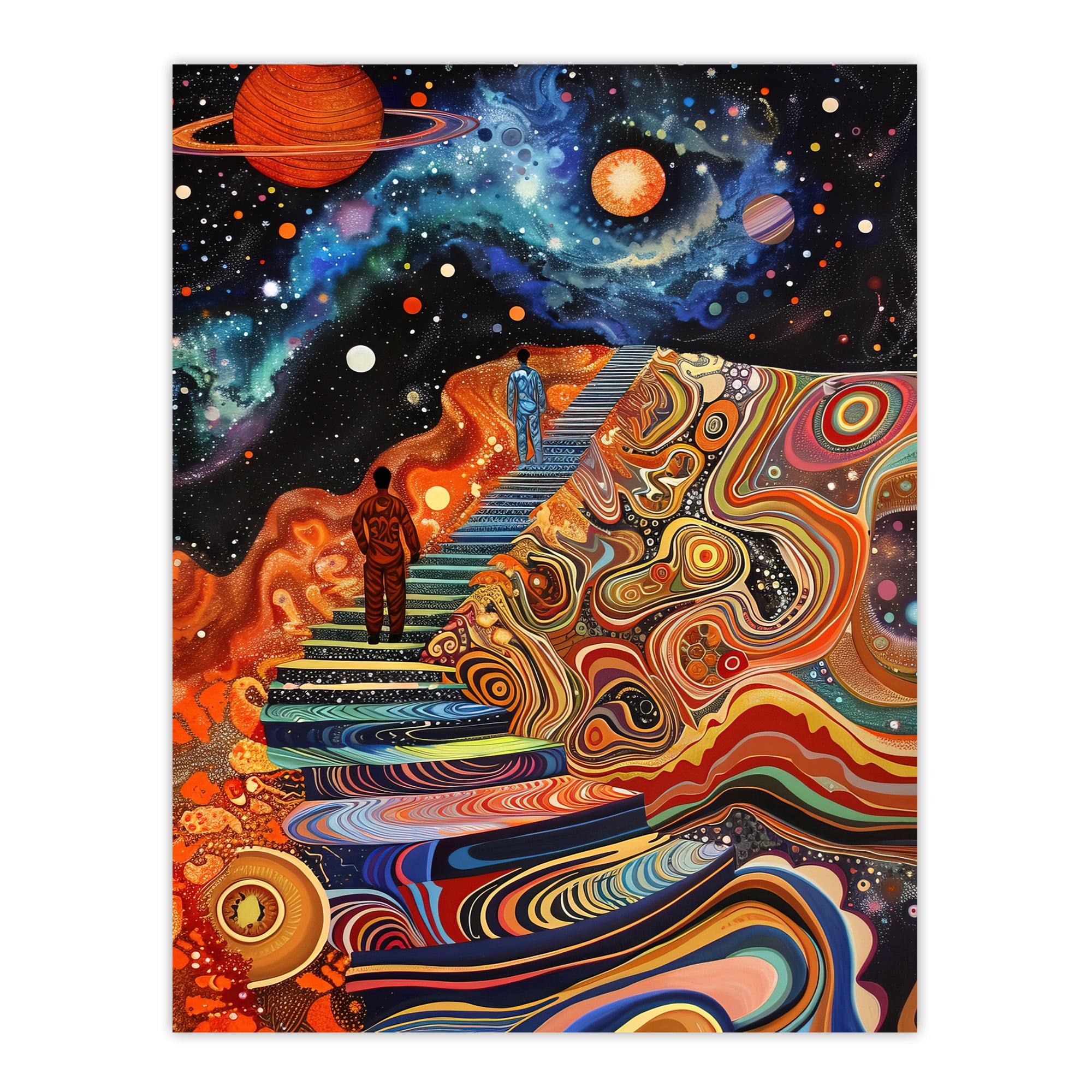 Artery8 Psychedelic Stairway to Heaven Trippy Space Living Room