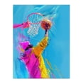thumbnail image 1 of Artery8 Slam Dunk Shot Basketball Player Abstract For Living Room Extra Large XL Wall Art Poster Print, 1 of 5
