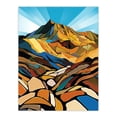thumbnail image 1 of Artery8 Stylised Scafell Pike Mountain Peaks Landscape Living Room Unframed Wall Art Print Poster Home Decor Premium, 1 of 5