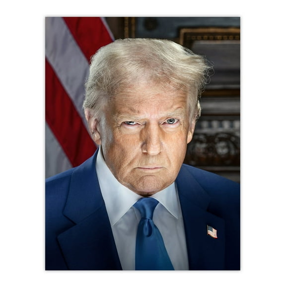 Artery8 United States 47th President Donald Trump Portrait Man Cave Unframed Wall Art Print Poster Home Decor Premium