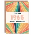 thumbnail image 1 of Artery8 Vintage Retro Him Her Rainbow Born 1965 Aged 60 Years Old 60th Birthday Card Mum Dad Gran Grandad, 1 of 3