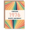 thumbnail image 1 of Artery8 Vintage Retro Him Her Rainbow Born 1976 Aged 49 Years Old 49th Birthday Card Mum Dad Gran Grandad, 1 of 3