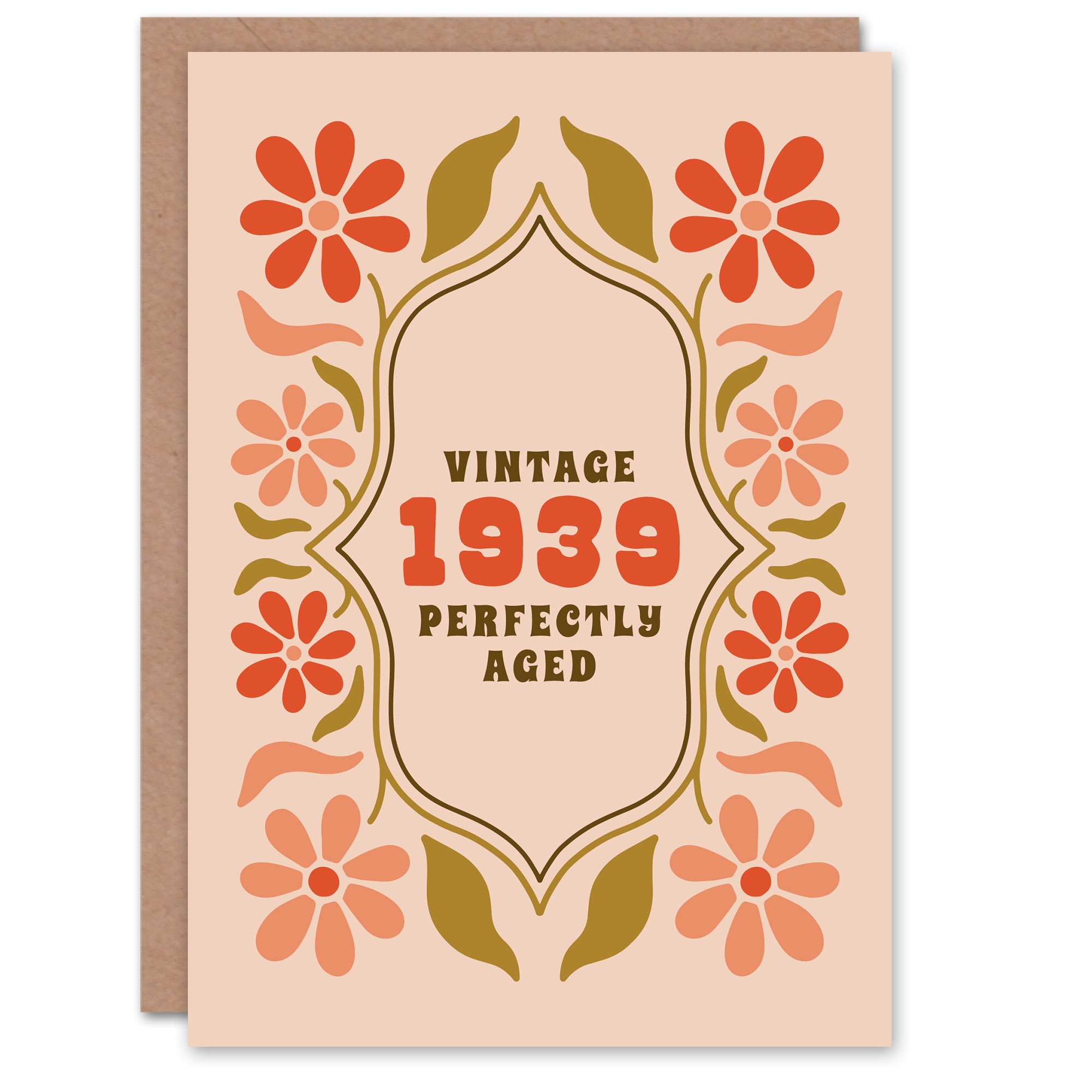 Artery8 Geburtstagskarte – Vintage Design Für Ihn Oder Sie, Personalisierbar