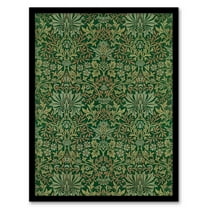 Artery8 William Morris Flower Garden Textile Pattern Framed Wall Art Print Home Décor A4