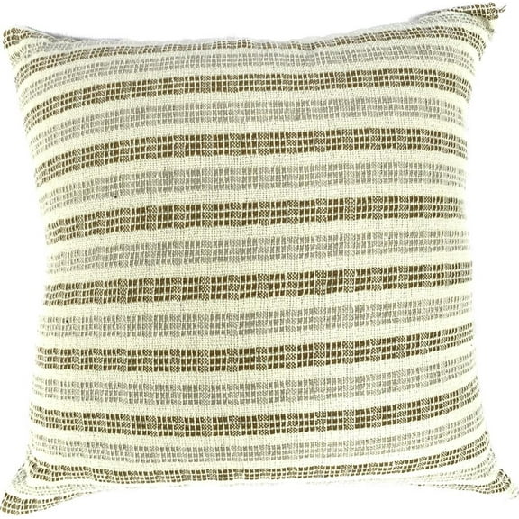 Artesanal Kalina Natural Pillow Cover 17x17 - 100% Cotton for Stylish Home Decor