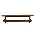 thumbnail image 1 of Artesano Home Decor - Handmade Solid Reclaimed Barn Wood Bench for Indoor Ideal for Home, Living Room,  and Restaurants (Brown) - Rustic Design 02 - 72" Width, 1 of 6