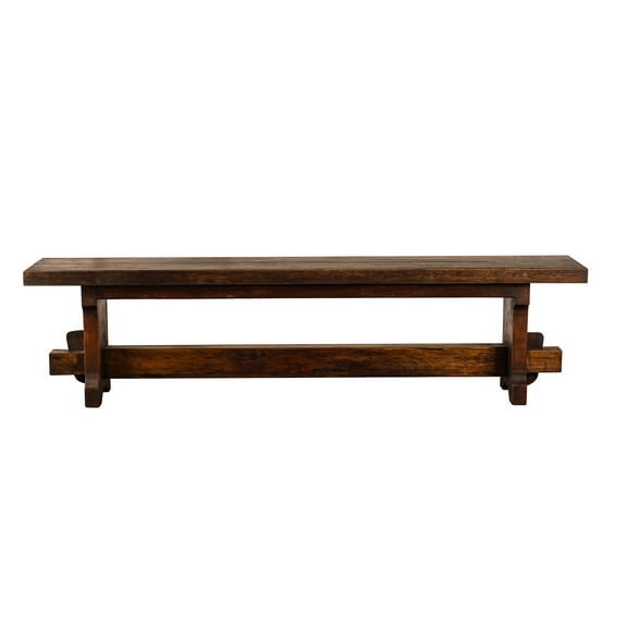 Artesano Home Decor - Handmade Solid Reclaimed Barn Wood Bench for Indoor Ideal for Home, Living Room,  and Restaurants (Brown) - Rustic Design 02 - 72" Width