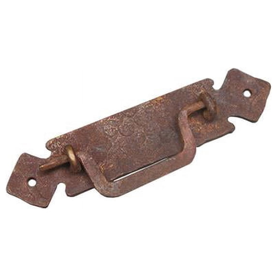 Artesano Iron Works AIW-2006-OX Hand Hammered Plate Forged Iron Drop Handle 5 5/8-in L - Oxidized