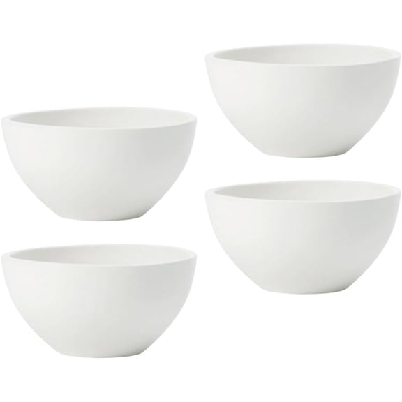 Artesano Original Rice Bowls, Set of 4, Premium Porcelain, Made in Germany, 20.25 oz Capacity Each, White