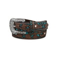 thumbnail image 1 of Ariat Ladies Floral Tooled with Turquoise Inlay Belt A1513402, 1 of 3