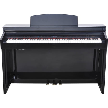 Artesia DP-150e Plus Digital Upright Piano Bundle | 88 Keys, Bluetooth & USB Connectivity, High Gloss Ebony