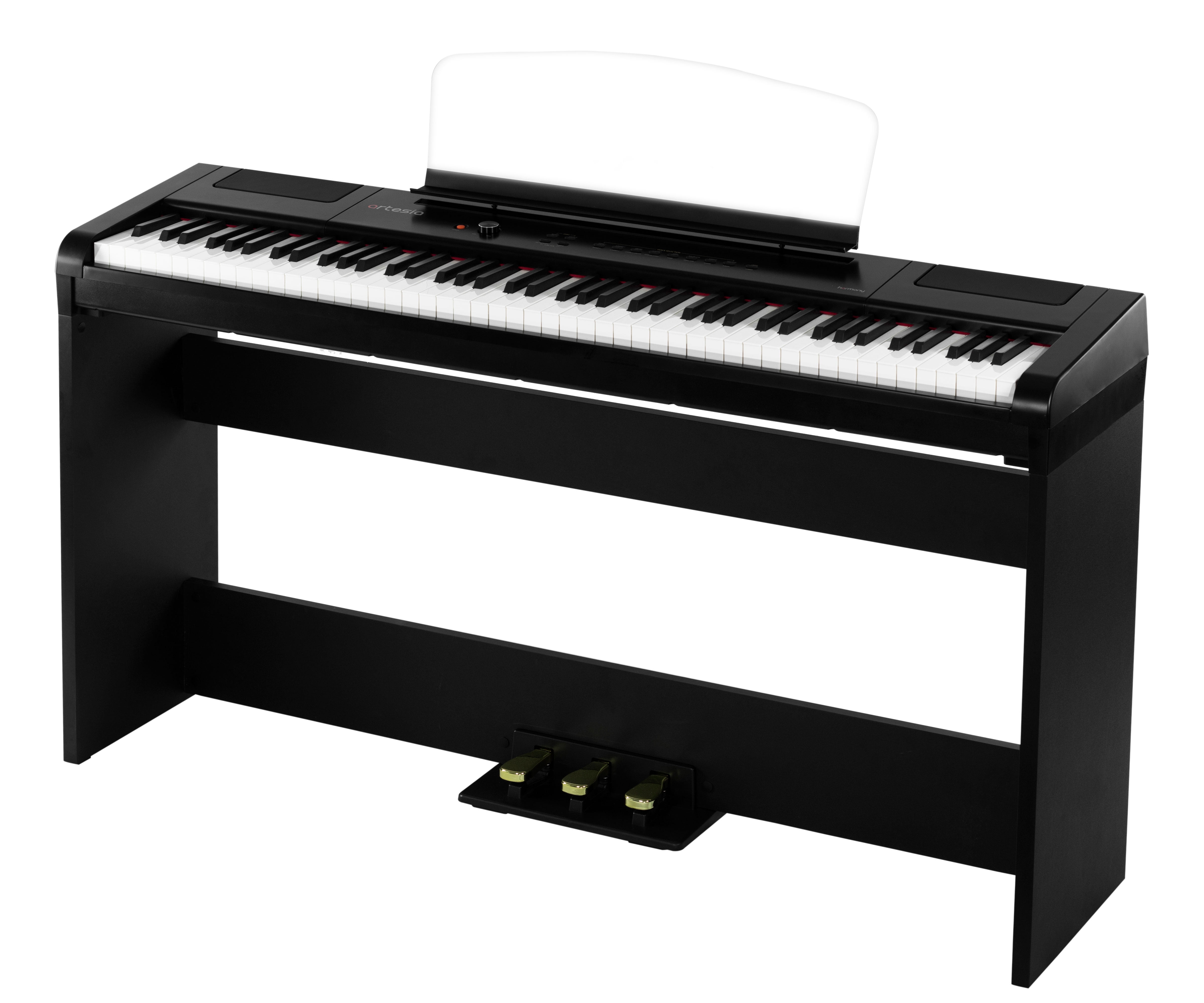 Artesia Performer 88-Key Digital Piano with Sustain Pedal, Power Supply and  2 Months of FREE Online Piano Lessons with TakeLessons 