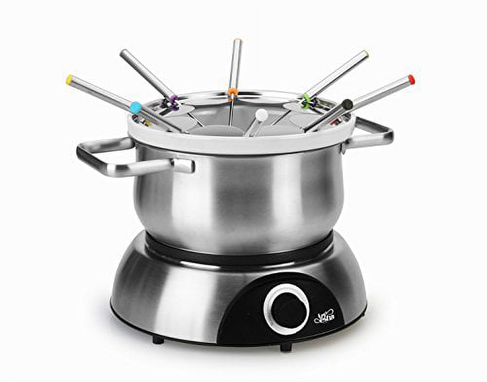 Artestia Electric Fondue Pot Set for Melting Chocolate Cheese, 1500W Cheese  Fondue Pot Sets with Temperature Control for Meat Fondue Party, 8 Colored