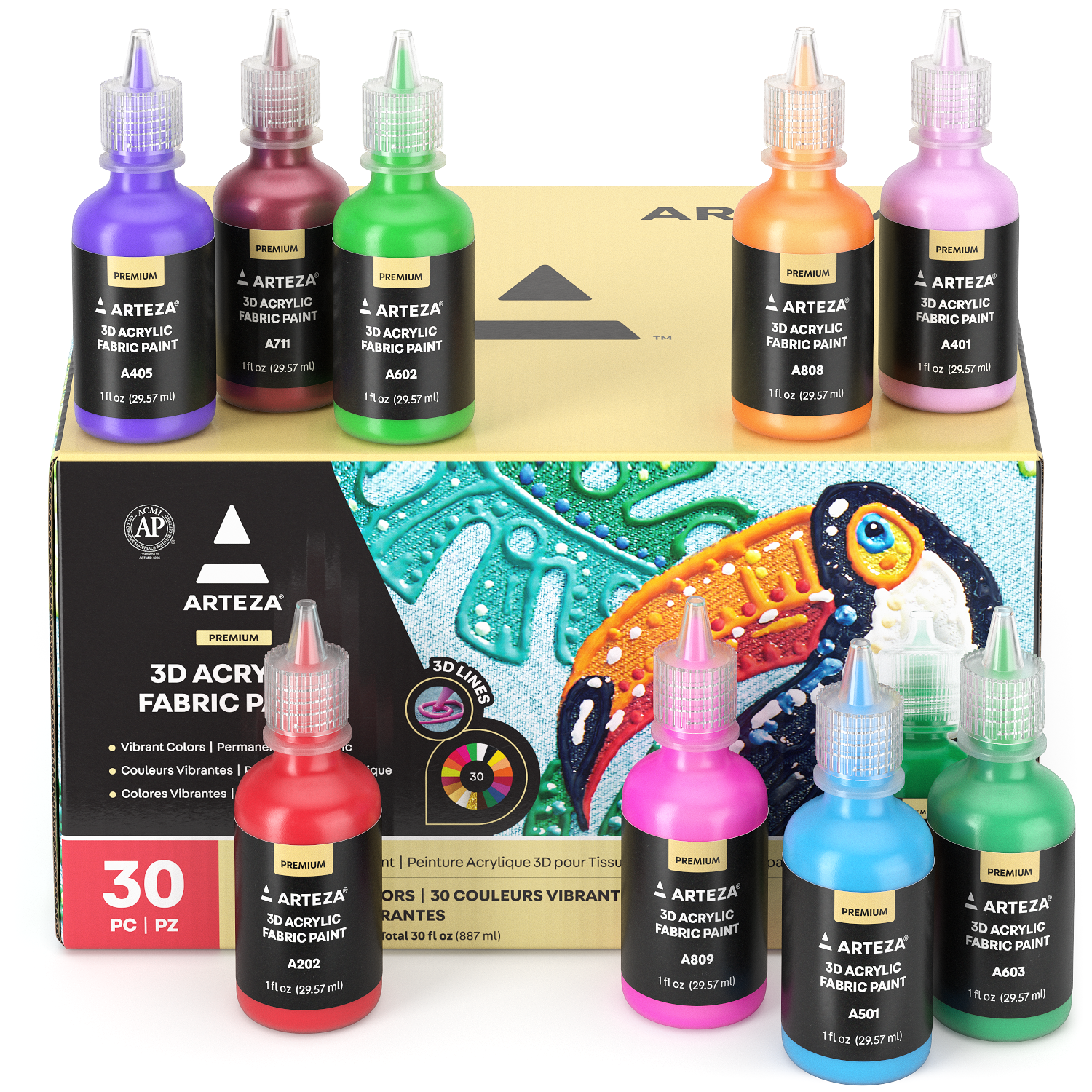 ARTEZA Acrylic markers and Paint Bundle, Painting Art Supplies for Artist,  Hobby Painters & Beginners