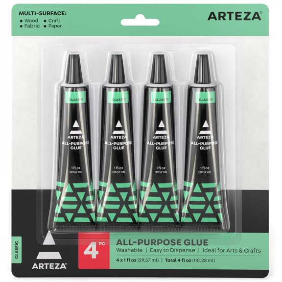 Arteza All-purpose Glue, 1oz tubes - 4 Pack