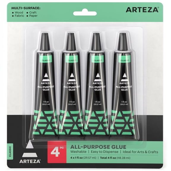 Arteza All-purpose Glue, 1oz tubes - 4 Pack