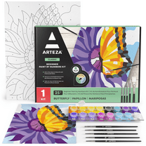 Arteza Collection Cityscapes Paint by Numbers Kit, Unisex Adult Intermediate