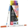 thumbnail image 1 of Arteza Everblend H20 Dual Tip Pen, Muted Vintage Colors - 12 Pack, 1 of 7