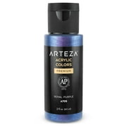 Arteza Iridescent Acrylic Professional Artist Paint, 60ml Bottle, Single Color, Royal Purple P6