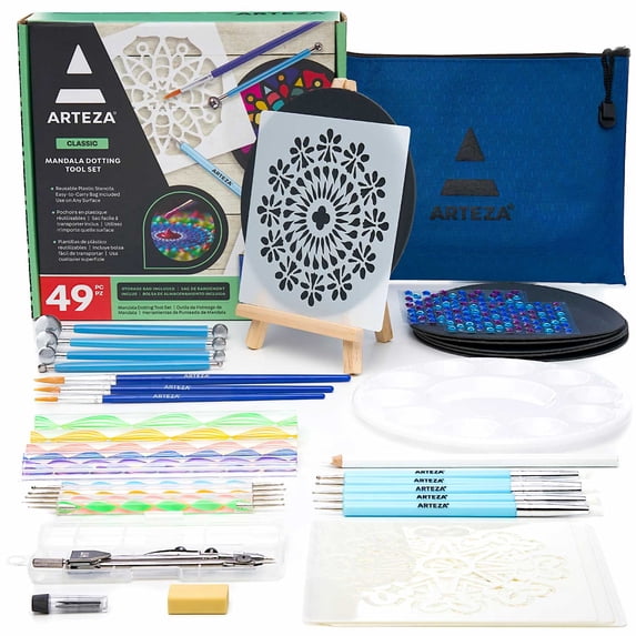 Arteza Mandala Dotting Tool Kit - 49 Pieces