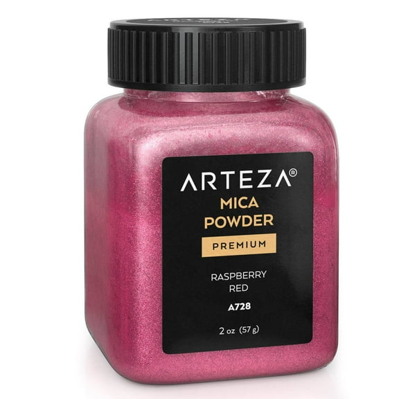 Arteza Mica Powder 57g, Single Color, Raspberry Red - A728 (ARTZ-3504)