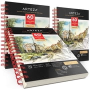 Arteza 5.5" x 8.5" Mixed Media Pad, 60 Sheets, Set of 3