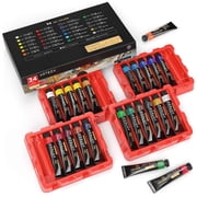 Arteza Oil Paint, Gloss Finish, Multicolor, Set of 24, 12 mL