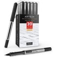 thumbnail image 1 of Arteza Roller Ball Pens, Black Ink, Extra Fine 0.5 mm - 20 Pack, 1 of 7
